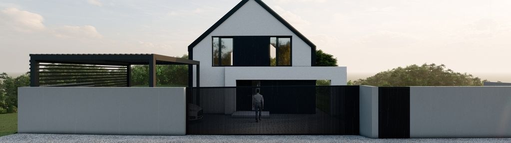 Nowoczesny dom na widokowej działce | 4 pokoje