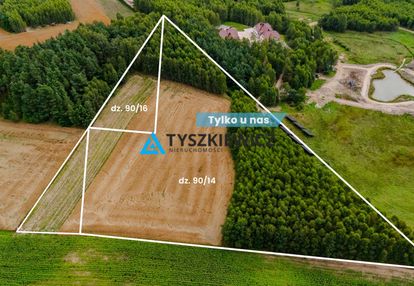 Urokliwa działka na wzniesieniu, blisko jeziora!