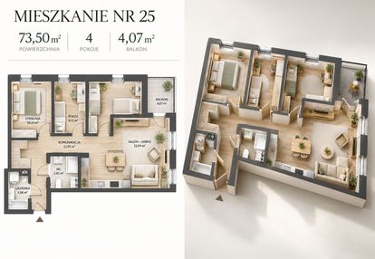 Zamień zgiełk na spokój | 4 pokoje. kraków