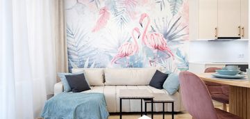 Nowe 2 pokoje z dużym balkonem przy warcie bez pcc