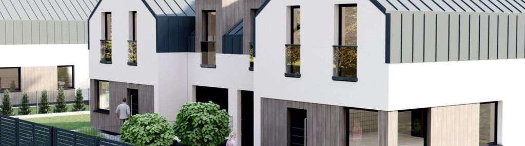 Nowoczesny dom w zabudowie bliźniaczej - 10 minut