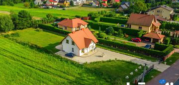 Dom na ogrodzonej widokowej 15arowej działce