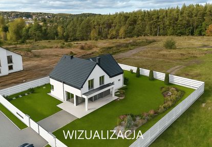 Dom wolnostojący w otoczeniu lasu, garaż na 2 auta