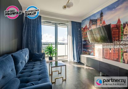 Panorama na gdańsk i morze| msc parkingowe |loggia