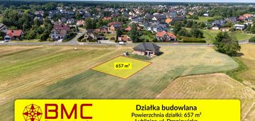 Działka budowlana lubliniec 657m2 ul. droniowicka