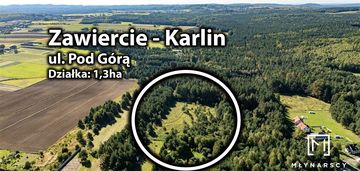 1.3ha|pod inwestycje|otoczenie lasu|zawiercie|