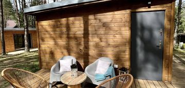 Jezioro garczyn działka z 4 domkami po 20,45m2