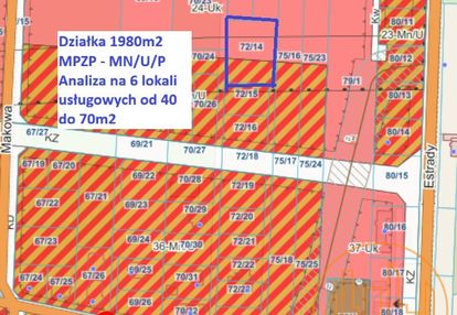 Mpzp dla u/p i część w mn, wjazd od ul. janickiego