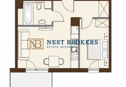 Na sprzedaż mieszkanie 34 mkw, ul. conrada,