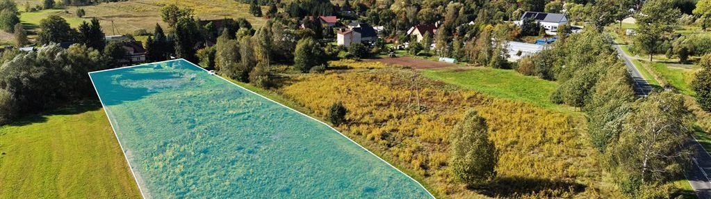 Widok na góry kaczawskie