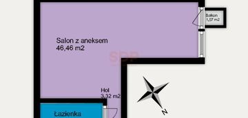 Przestronna kawalerka na wojszycach