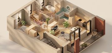 4 pokojowe mieszkanie o powierzchni 62 m² | balkon