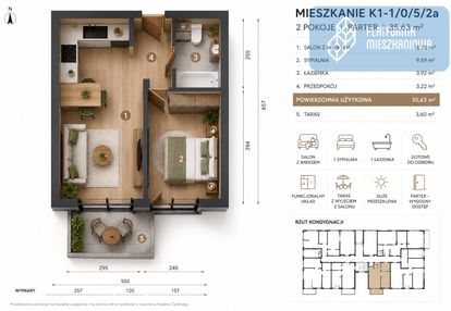 Gotowe 2m⭐taras⭐tramwaj-autobus⭐0%