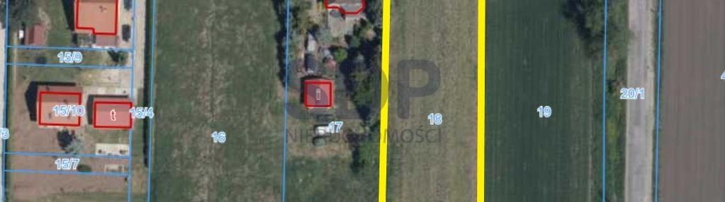 Działka 1800 m2 z możliwością zabudowy, media w drodze