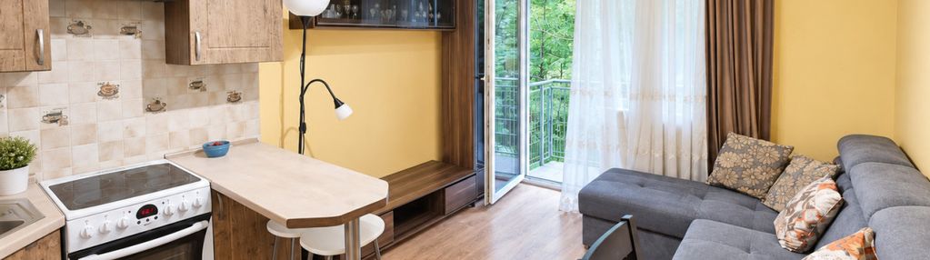 Dwu pokojowe mieszkanie z balkonem i garderobą