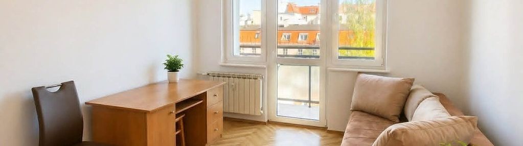 Dwupokojowe mieszkanie z balkonem| ul. kasprzaka