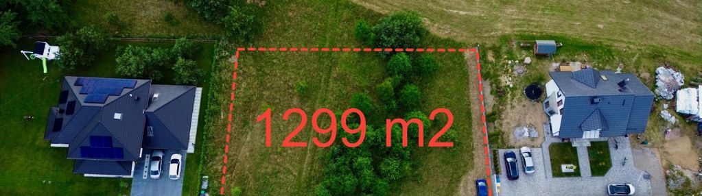 Na sprzedaż: działka budowlana 1299 m²