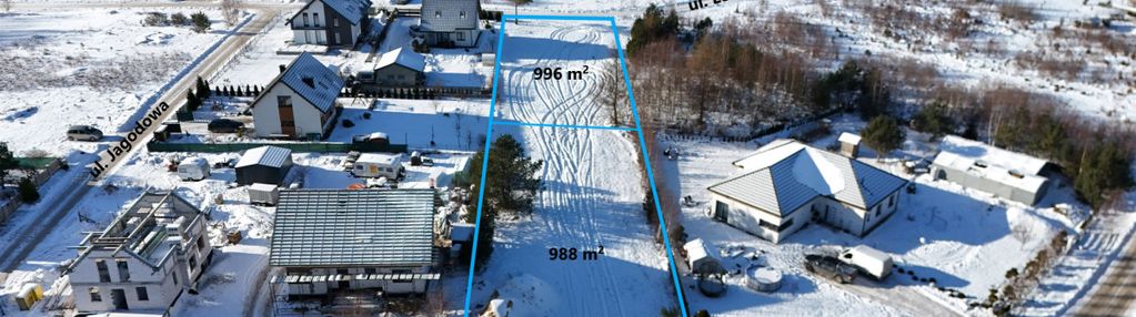 Działki budowlane z wz • domatówko • 996 i 988 m²