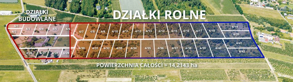 Działka 4/7 rolna nowina przęsławice