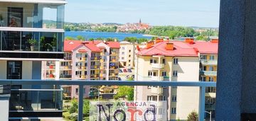 Apartament dwupokojopwy, ełk, widok na jezioro