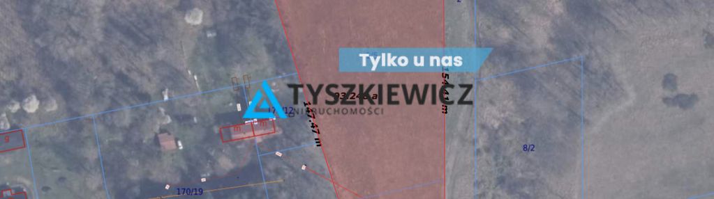 Nieruchomość z 2 stron otoczona lasem