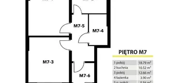 Lokal mieszkalny M7 54,28 m2 sprzedaż lub wynajem