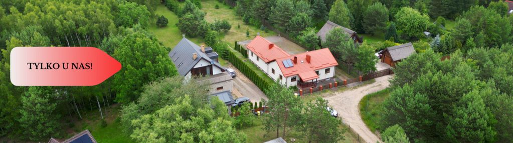 Działka budowlana zadrzewiona las jezioro