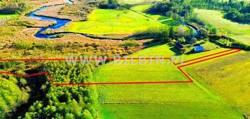 Działka z linią brzegową do rzeki żubrówka !
