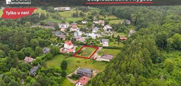Uzbrojona, płaska działka pod lasem - gdynia !