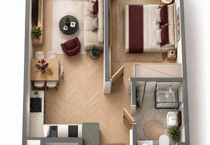 2 pokoje ciche i jasne | 40,29 m²|