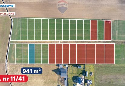 Działka z wz, blisko gąsek o pow. 941 m2!