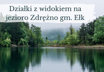 * działaka z widokiem na jezioro zdrężno i las *