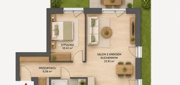 50 m² | 2 pokoje | tramwaj + obwodnica
