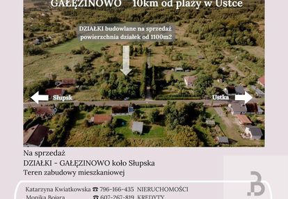 Działka budowlana 10km od morza gałęzinowo, słupsk