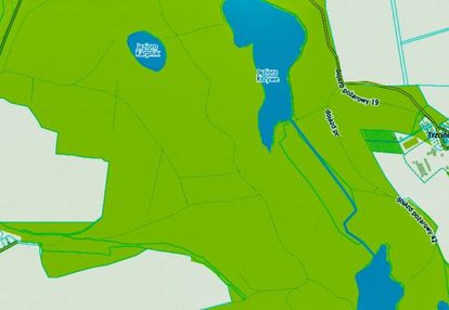 Działka budowlana blisko lasów i czystych jezior