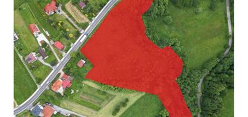 Działka usługowa przy drodze w gilowicach