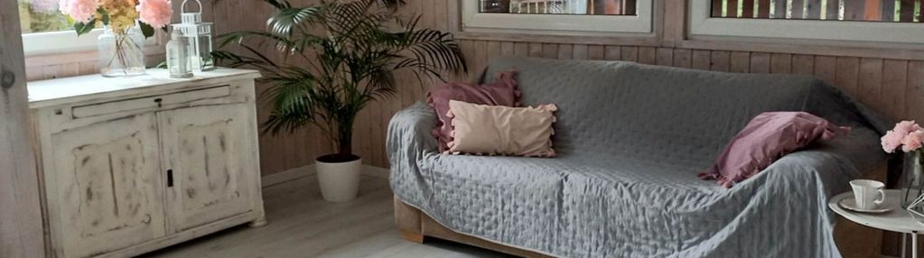 Śliczny domek nad jeziorem do wejścia. obok las!