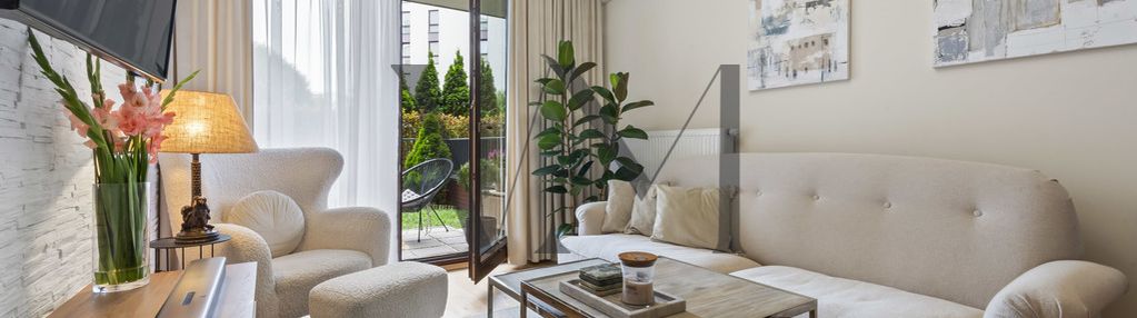 Apartament 58,84 m2, z ogródkiem, burakowska 16.