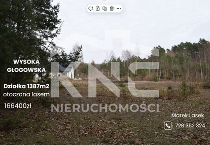 Działki pod budownictwo 13,87a - wysoka głogowska