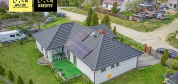 Dom parterowy| fotowoltaika| zieleń