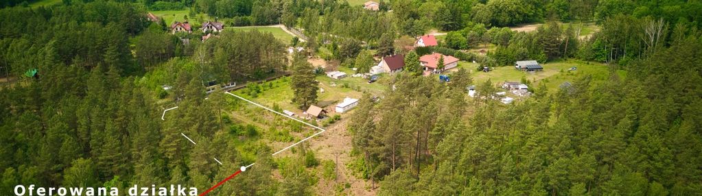Działka budowlana przy lesie, podział na 3 działki