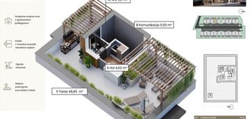 Prestiżowe osiedle mieszkanie z tarasem na dachu