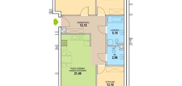 Przestronne mieszkanie - stan deweloperski