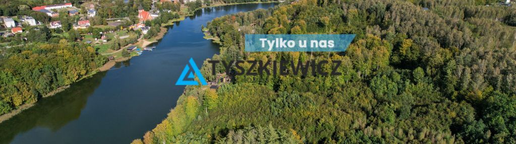 Działka położona przy lesie 400 metrów od jeziora