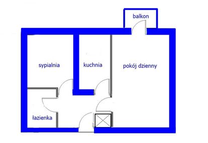 Dwa pokoje z kuchnią, blisko metra kondratowicza