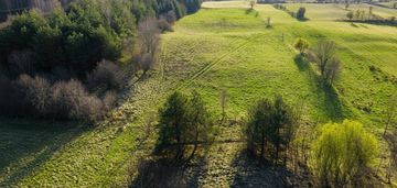 Działki na uboczu nieopodal jeziora