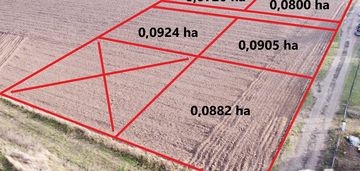 Atrakcyjne małe działki przy granicy ciechocinka