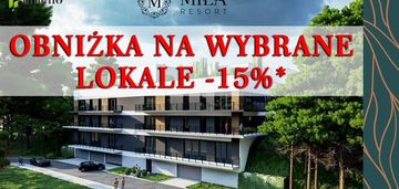 3 pokoje - 104 m2 + taras 123 m! miła resort