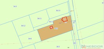 Działka budowlana pow. 1977 m2