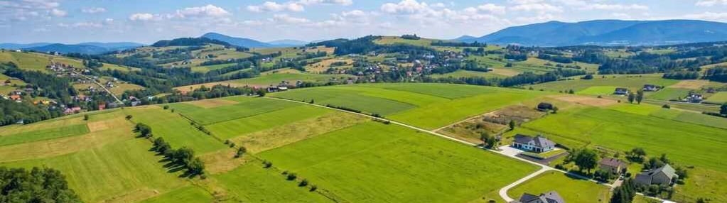 Działka budowlana z widokiem na beskid